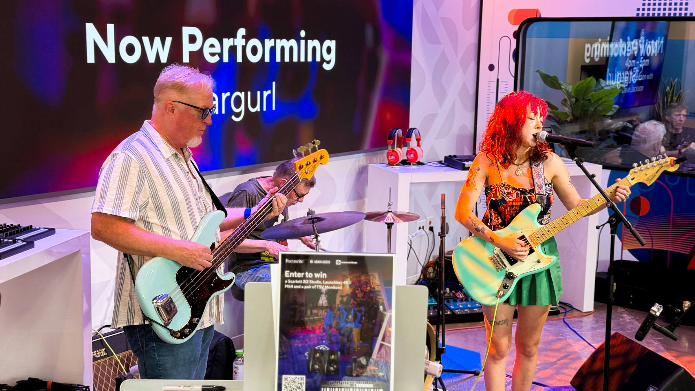 Stargurl and band perform at the Create-it Takeover on Saturday, July 26, at Create-it Studios in Franklin, TN.