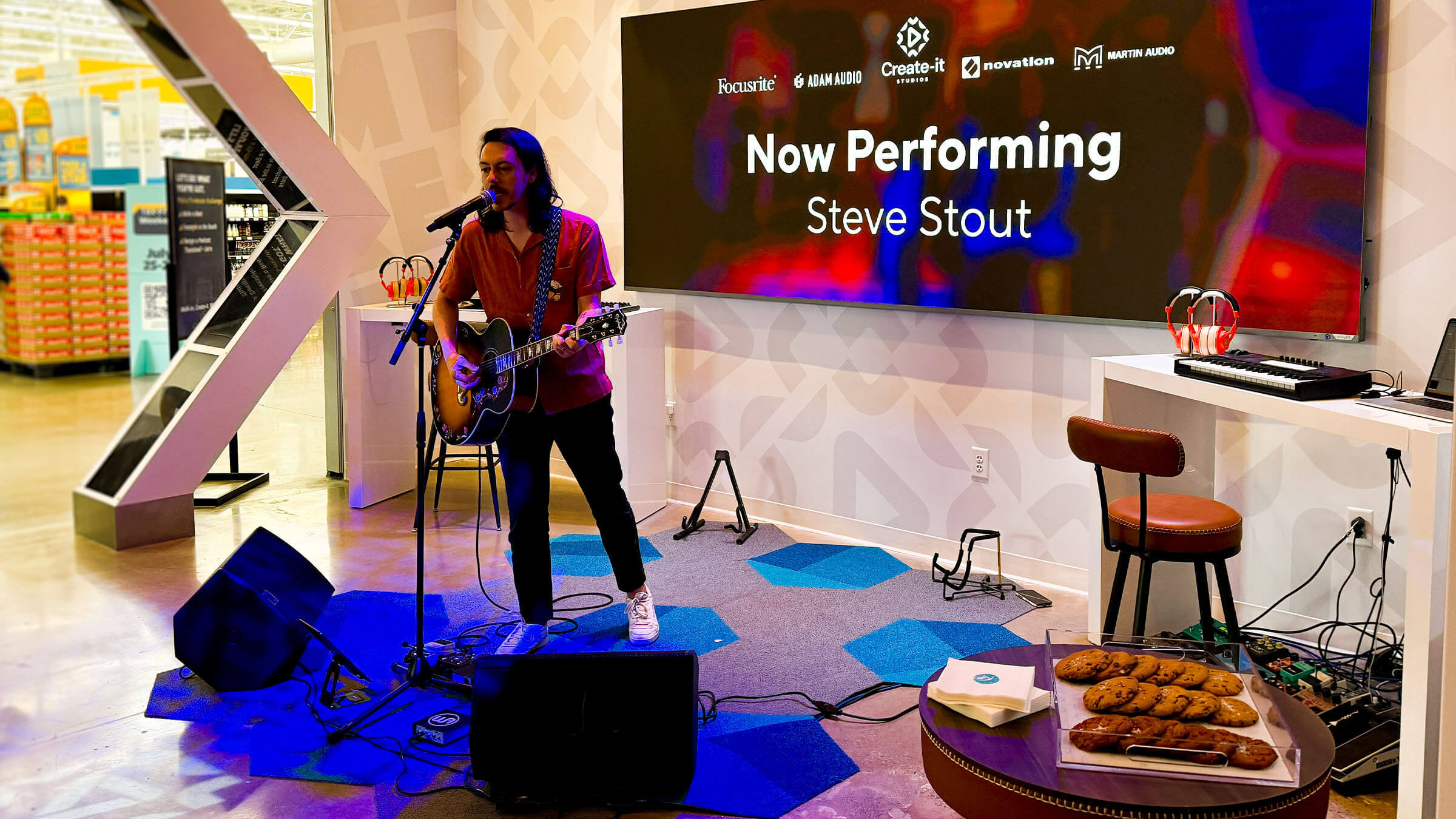 Steve Stout performs at the Create-it Takeover on Saturday, July 26, at Create-it Studios in Franklin, TN.