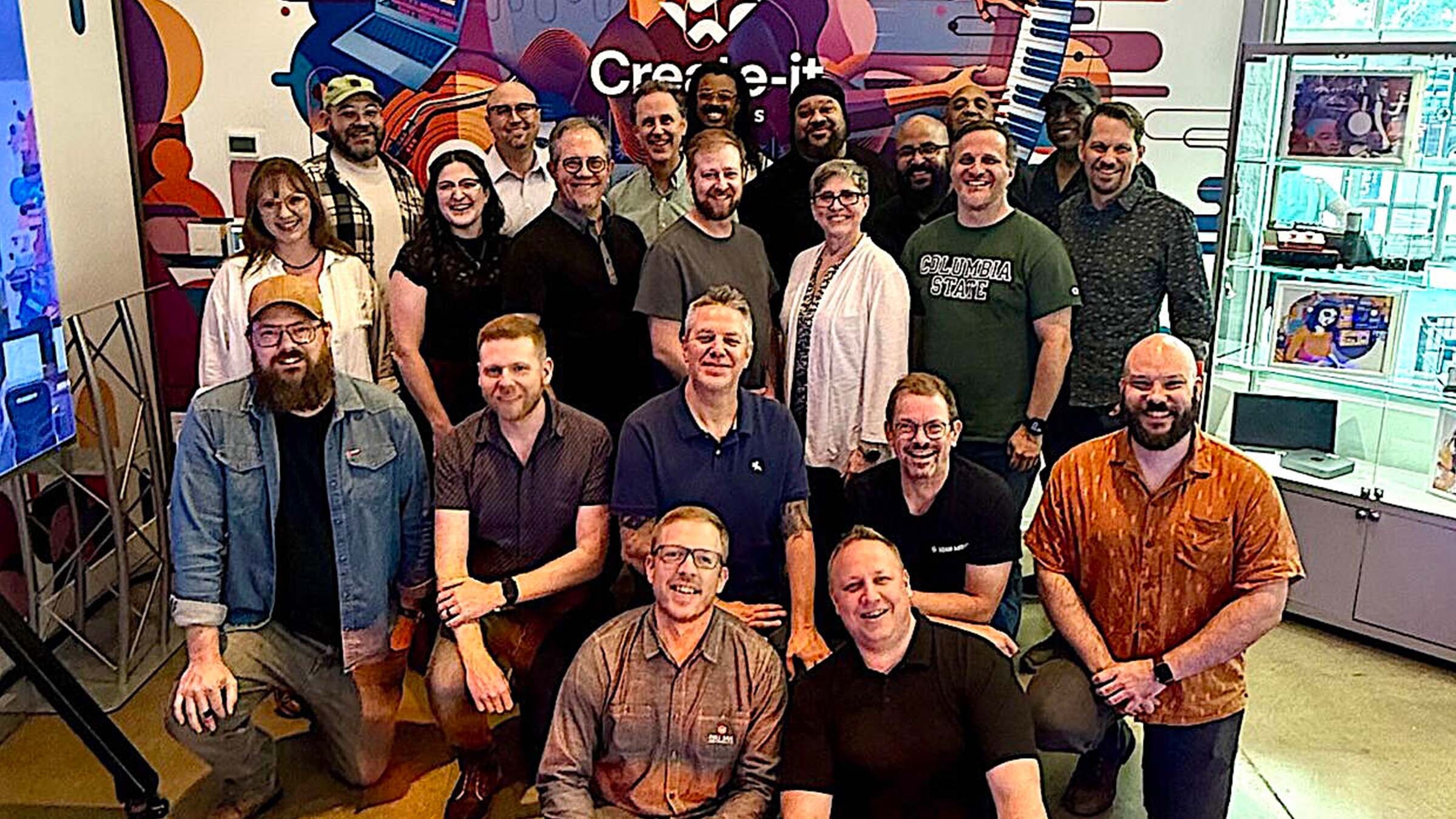 Attendees of the Focusrite Group’s inaugural Educational Summit, held August 14-15 at the cutting-edge Create-it Studios in Franklin, TN. 