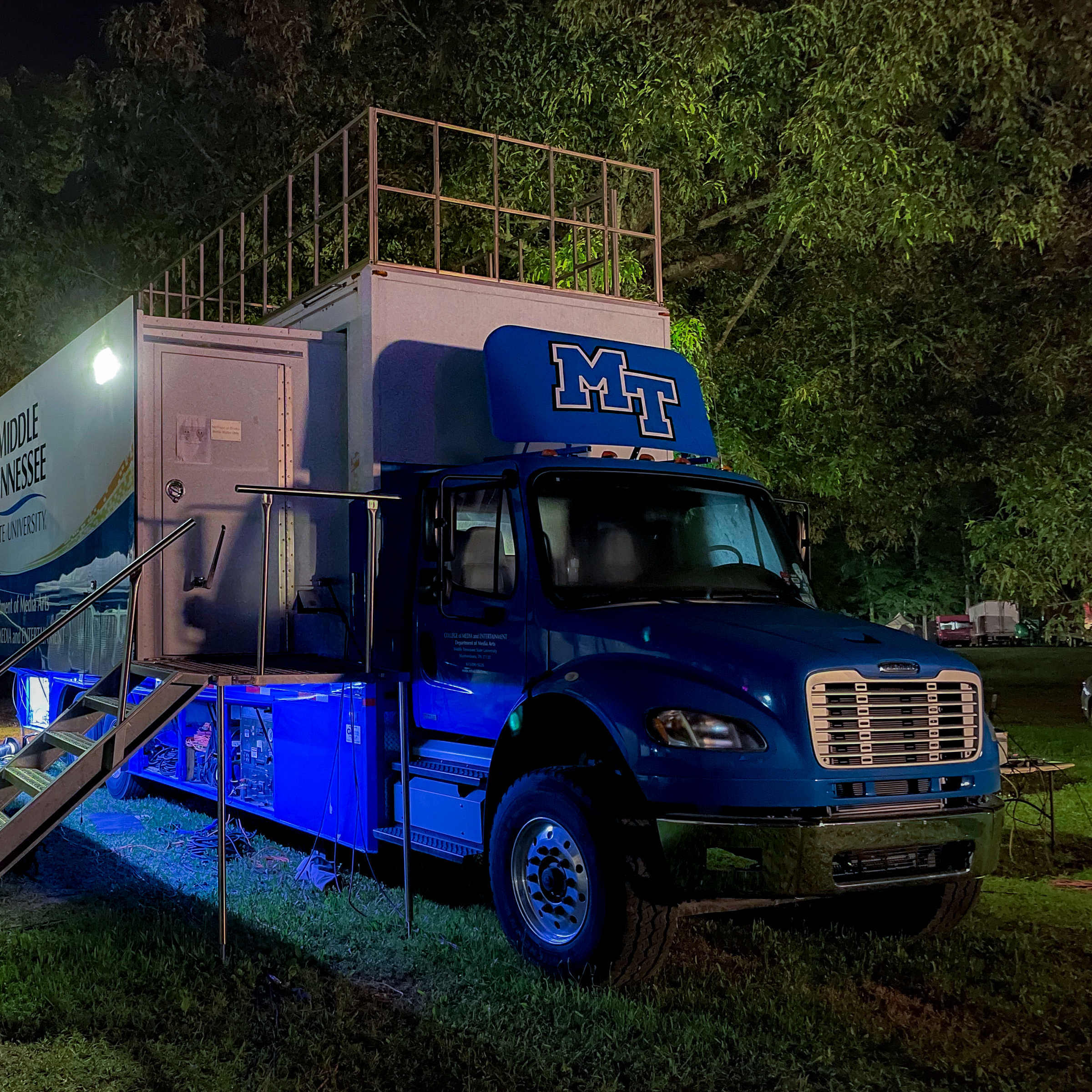 “The Truck” – the MTSU audio truck at Bonnaroo