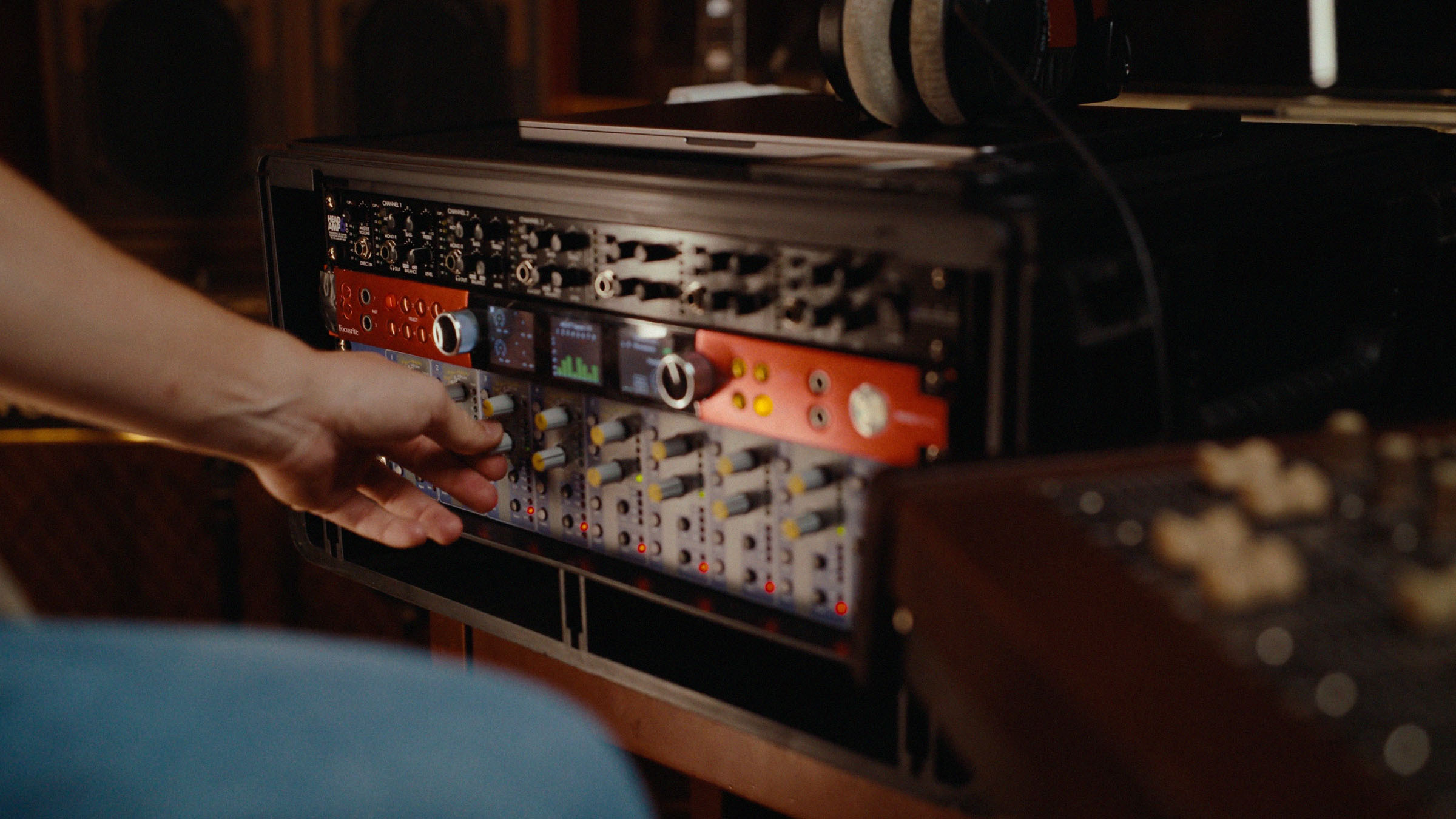 Ricky adjusting ISA 828 MkII