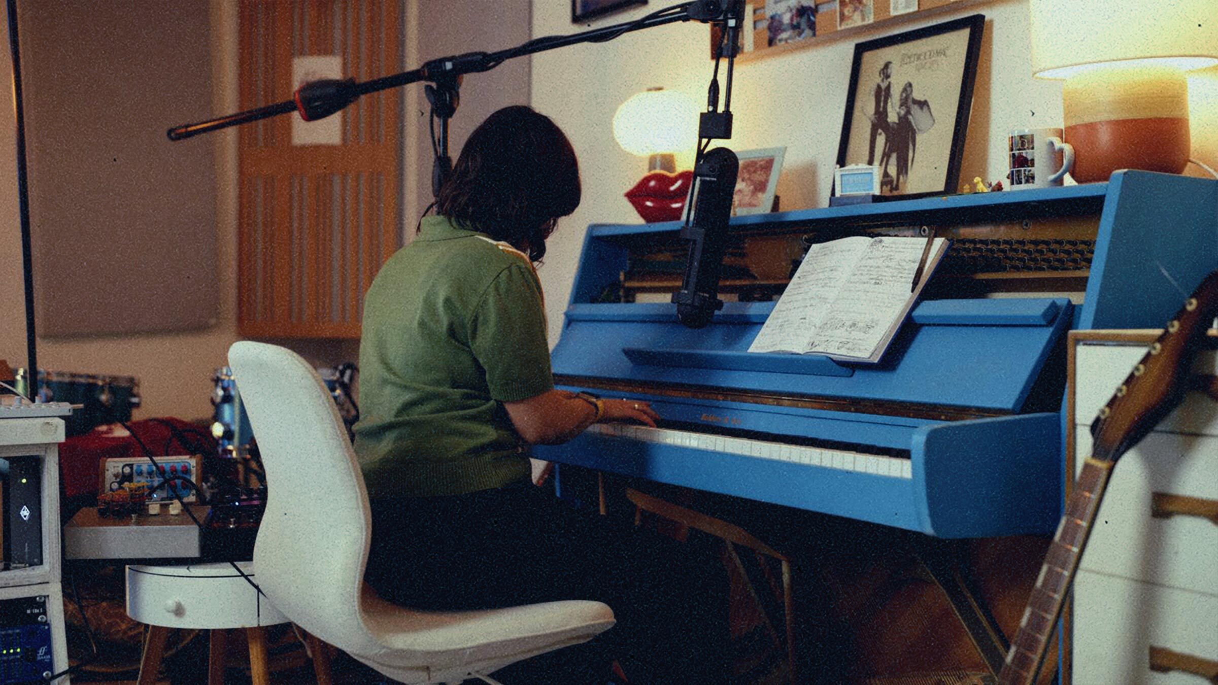 Steph Marziano playing piano